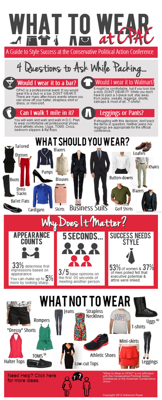 Illustration for article titled CPAC Releases Suggested Dress Code: Don't Get Caught in Uggs, Leggings, or Rompers